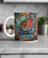 Bobbin Robin Suncatcher Artwork Ceramic Mug